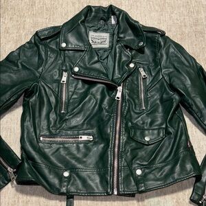 Levi's Green Leather Jacket